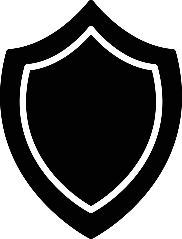 Shield Glyph Icon vector