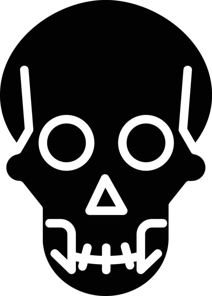 Skull Glyph Icon vector