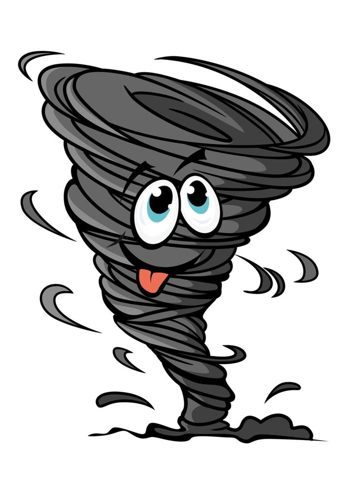 Funny hurricane character vector