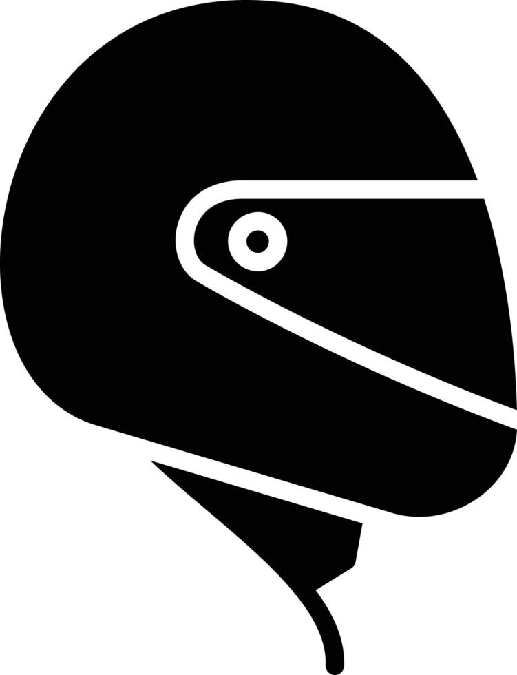 Helmet Glyph Icon vector