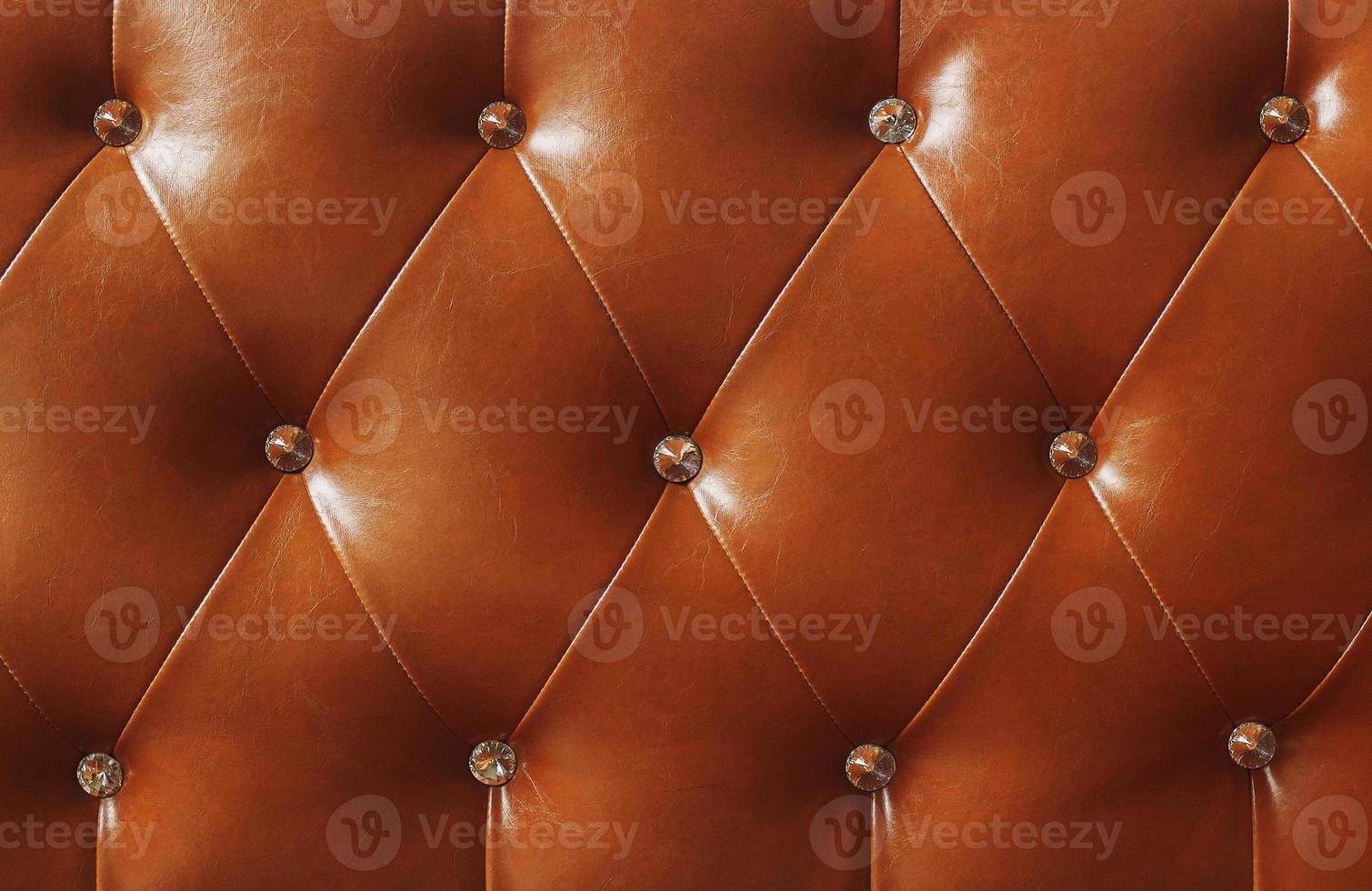 close up brown sofa leather texture photo
