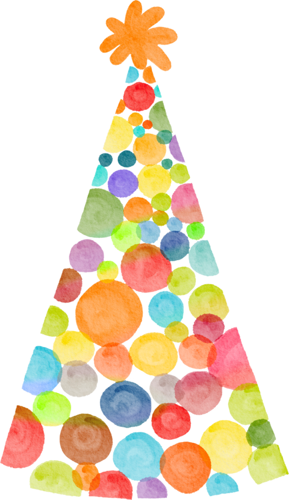 Watercolor Party Hat png