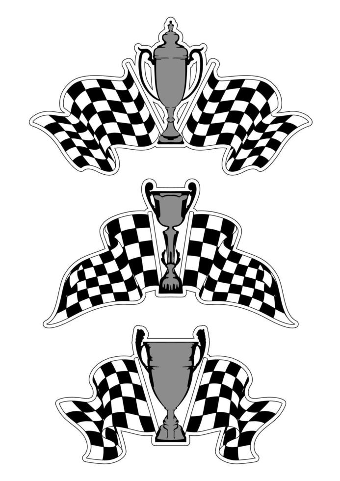 emblemas deportivos de carreras vector