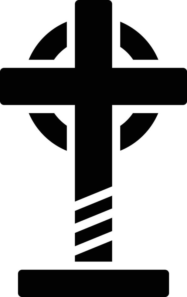 Tombstone Glyph Icon vector