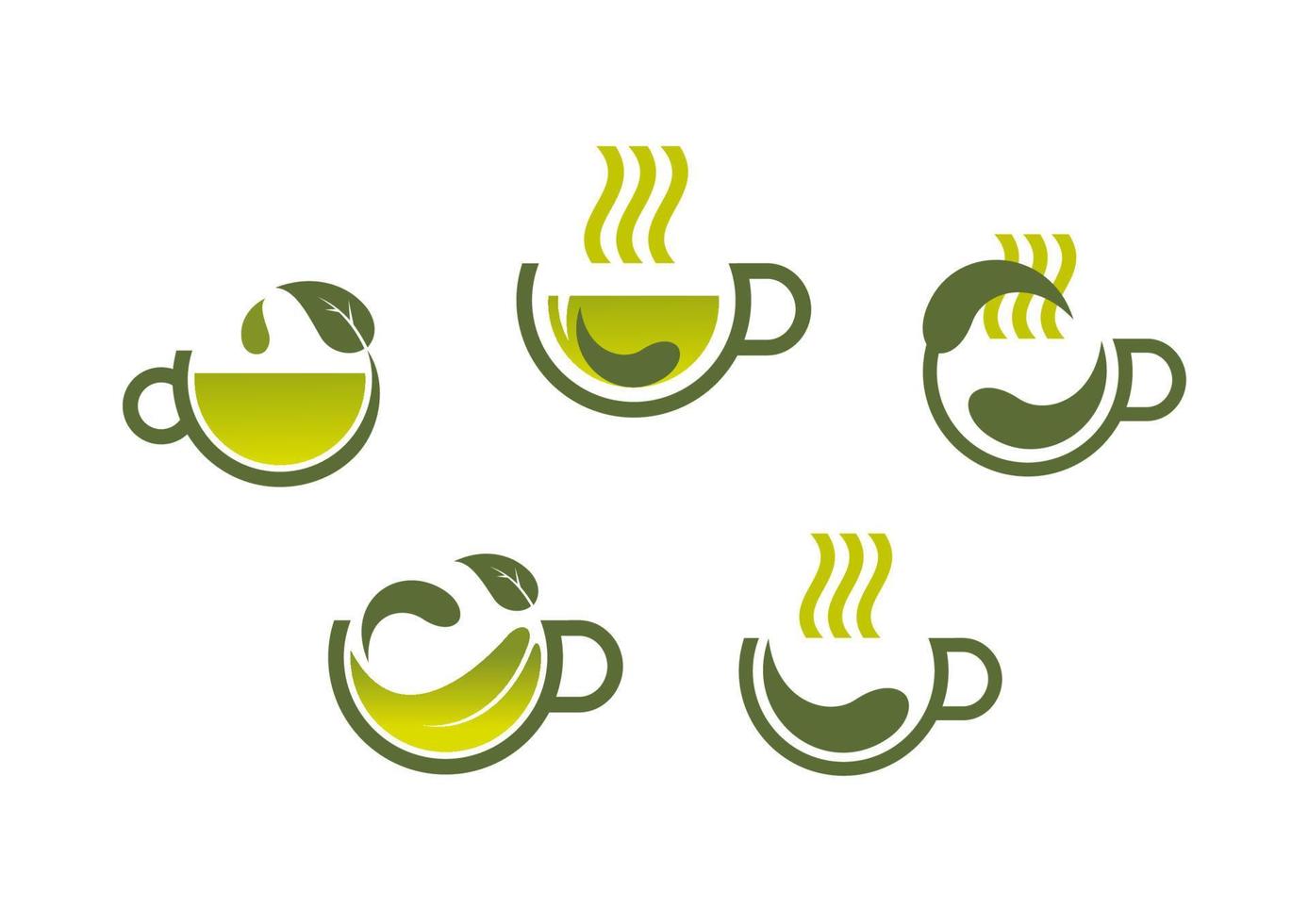 Herbal tea symbols vector