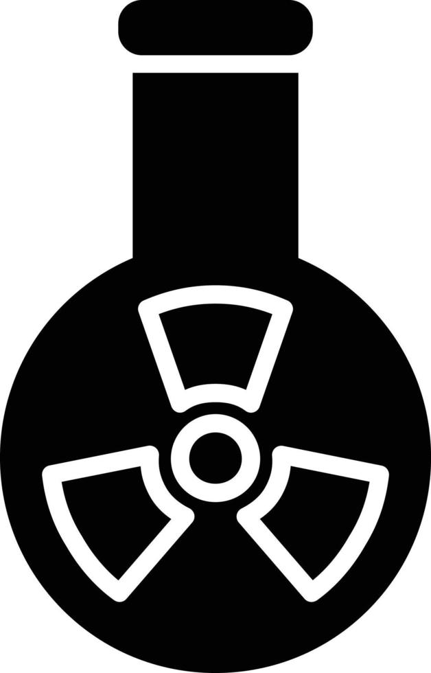 Flask Glyph Icon vector