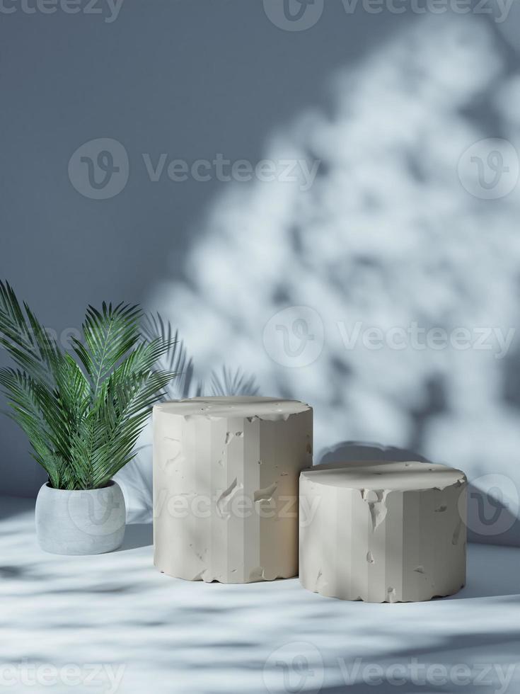 3d render aesthetic podium display for product promotion background illustration isolated photo