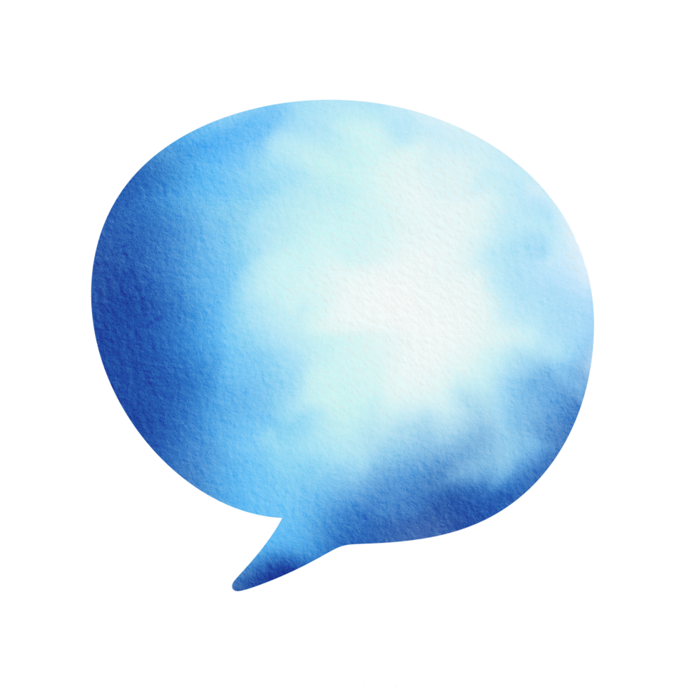 watercolor painted bubble png