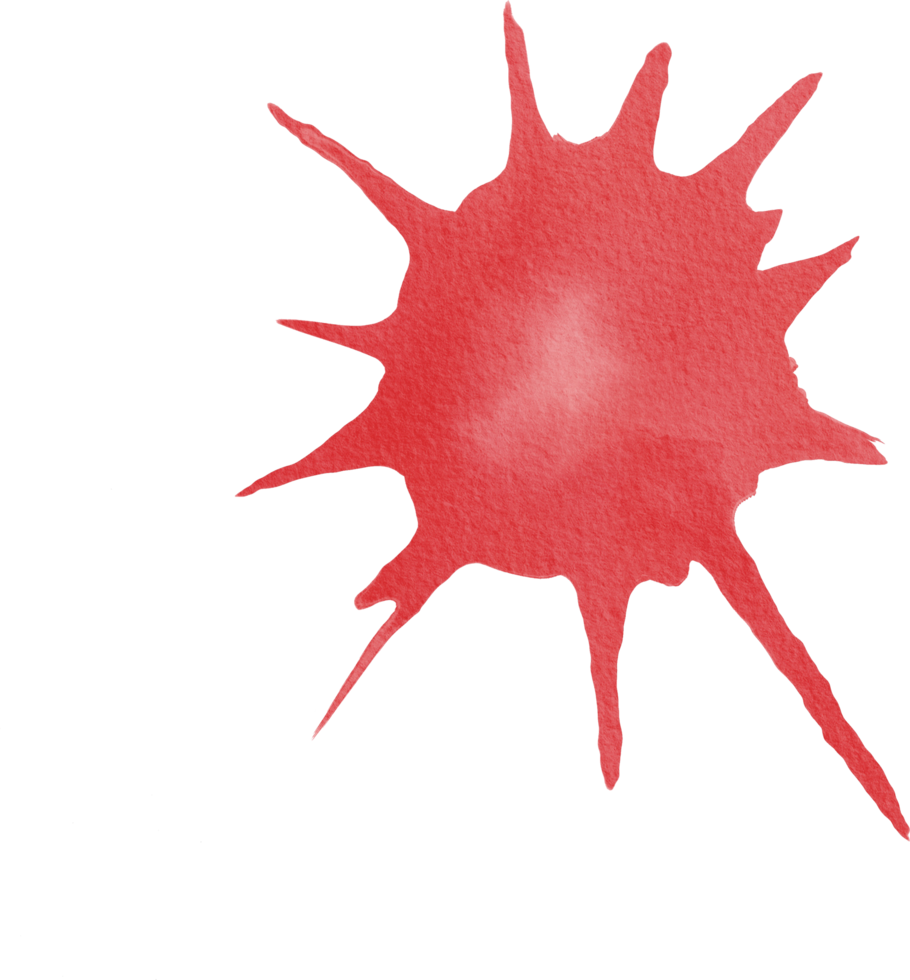 watercolor painted drip png