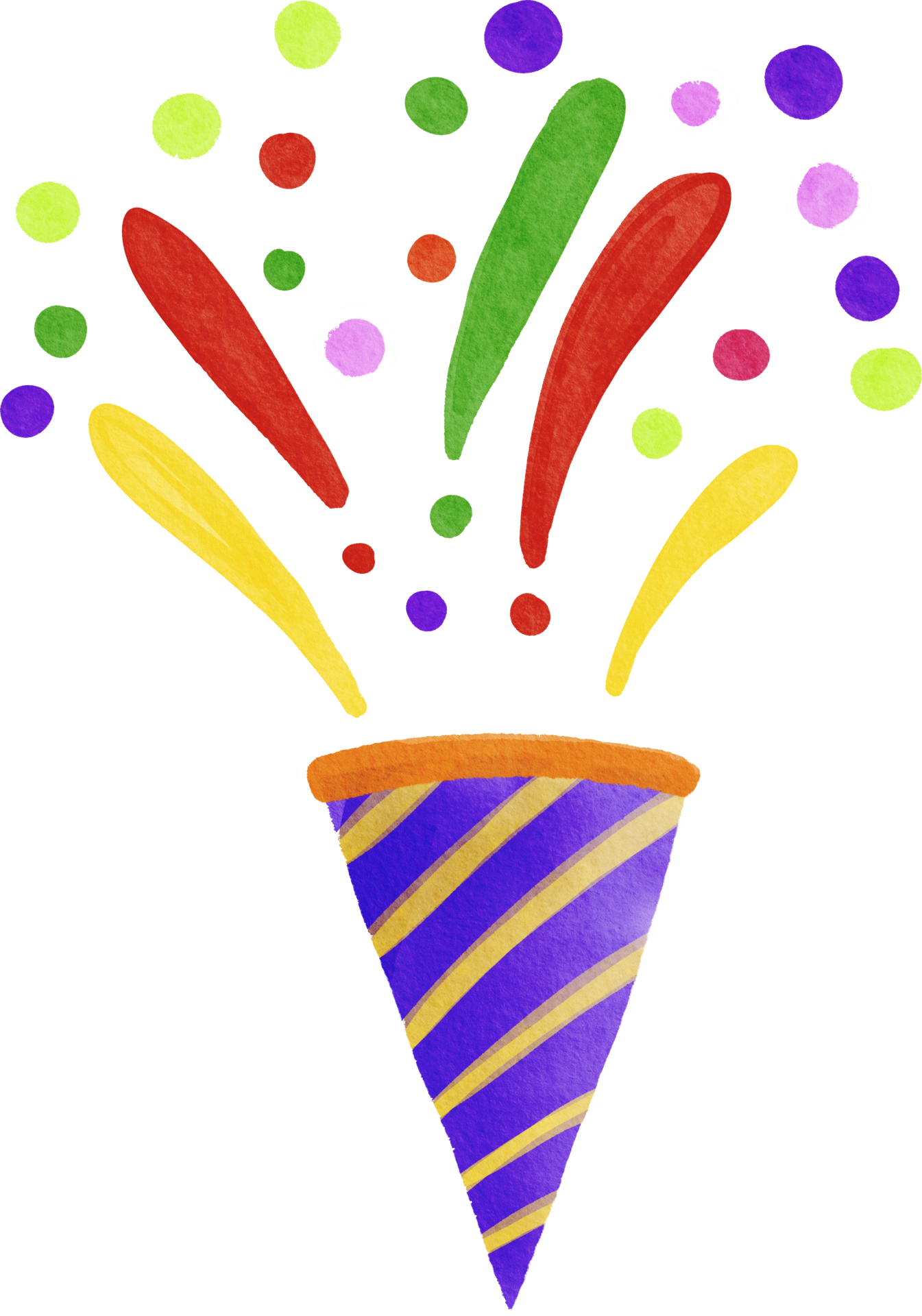 buntes KonfettiAquarell gemalt 11216452 PNG