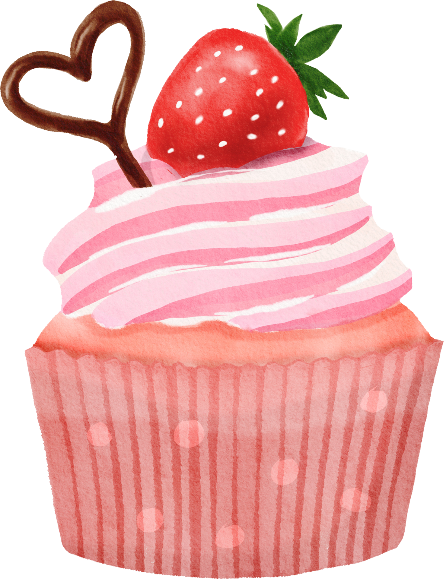 Desenho de Cupcake fofinho pintado e colorido por Usuário não