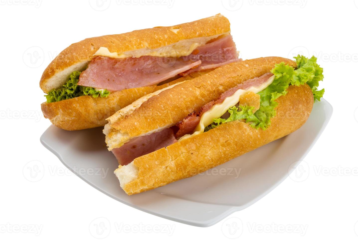 Ham and cheese sandwich photo