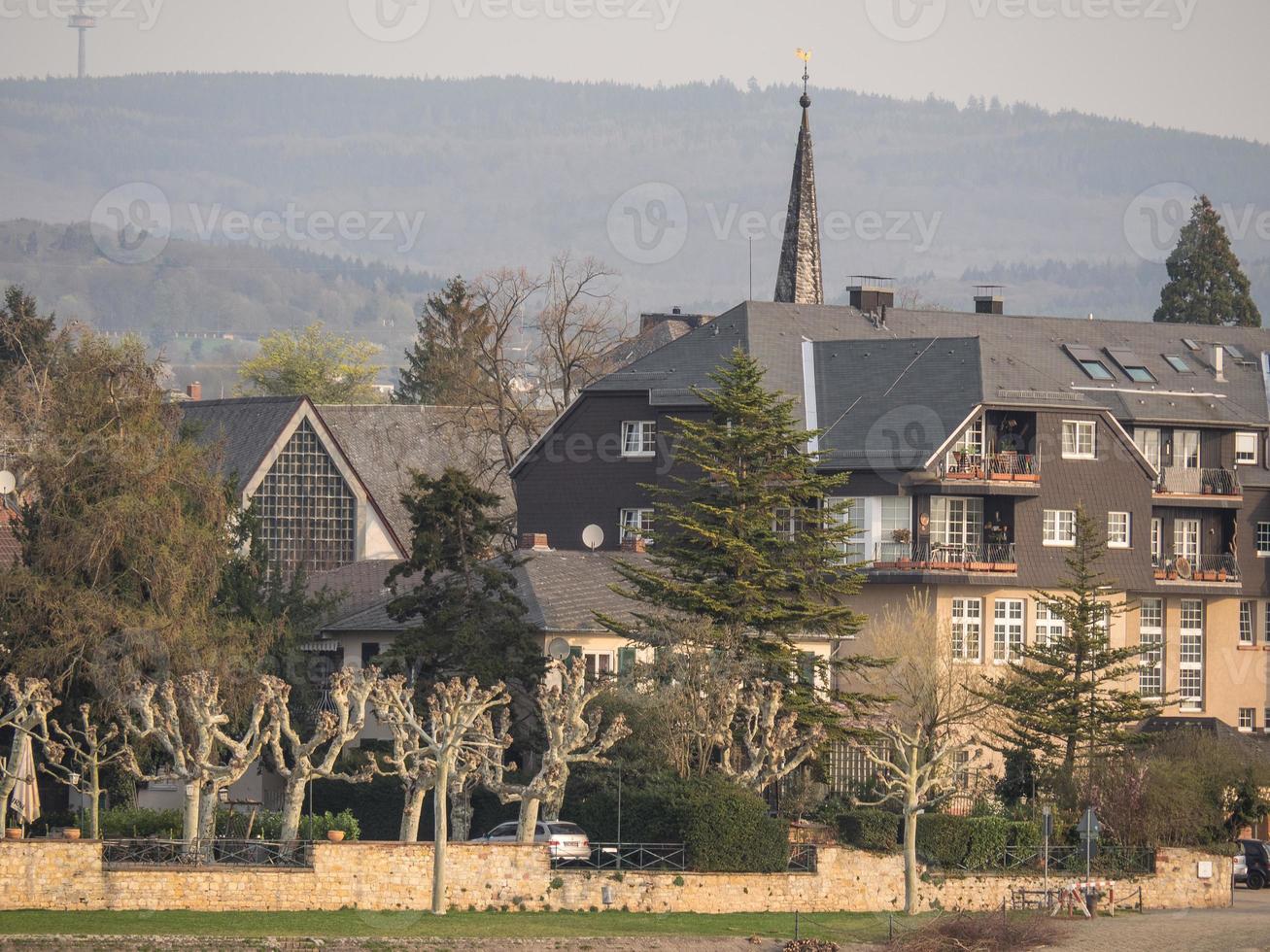 the river rhine in germany photo