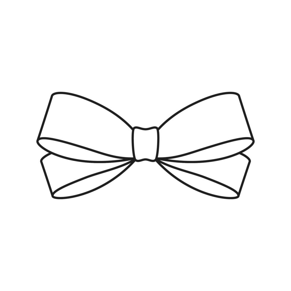 Ribbon isolated on white background. Vector illustration