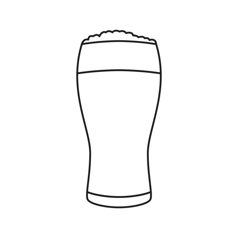 cerveza aislado sobre fondo blanco. ilustración vectorial vector