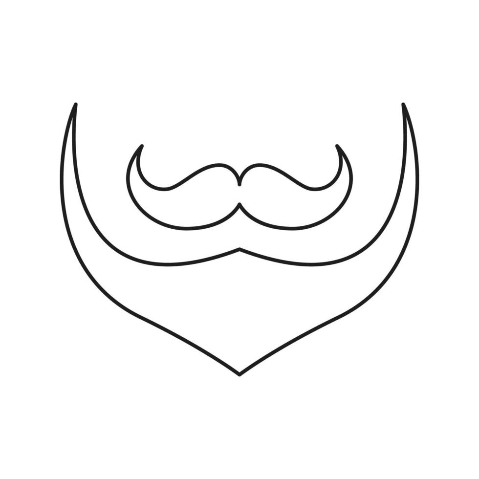 Leprechaun beard isolated on white background. Vector illustration