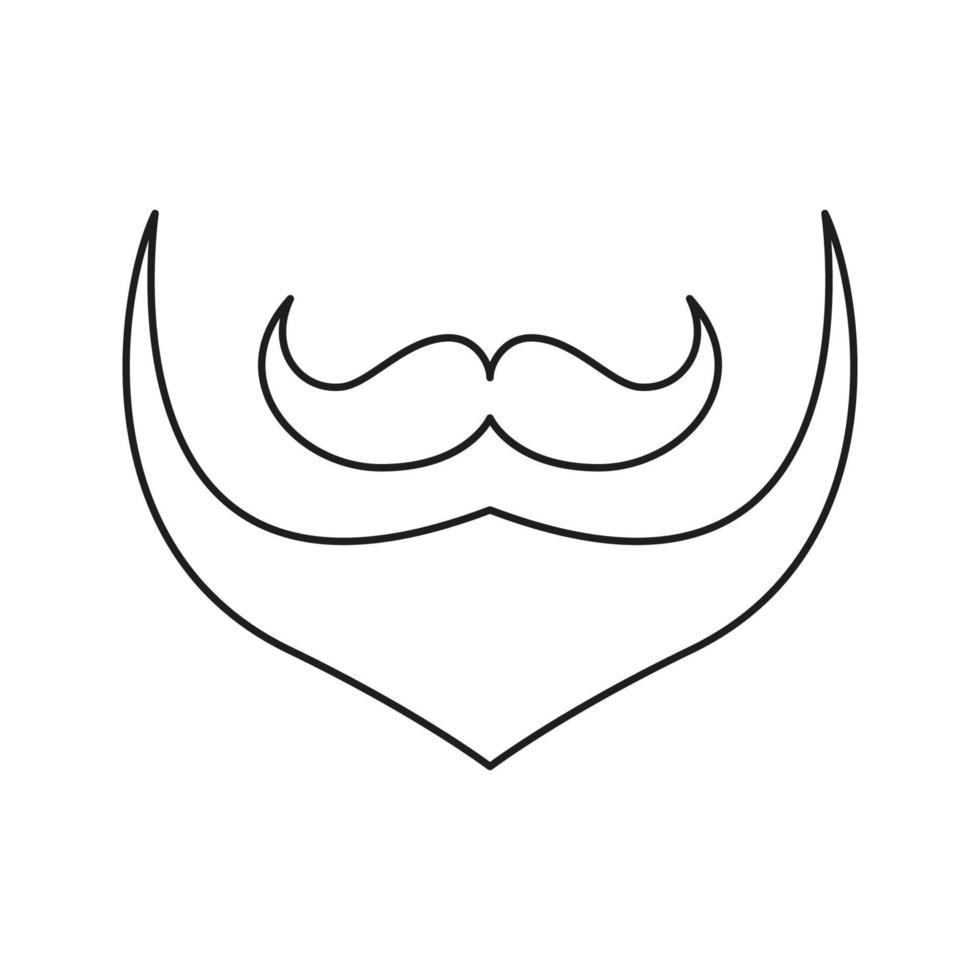 Leprechaun beard isolated on white background. Vector illustration