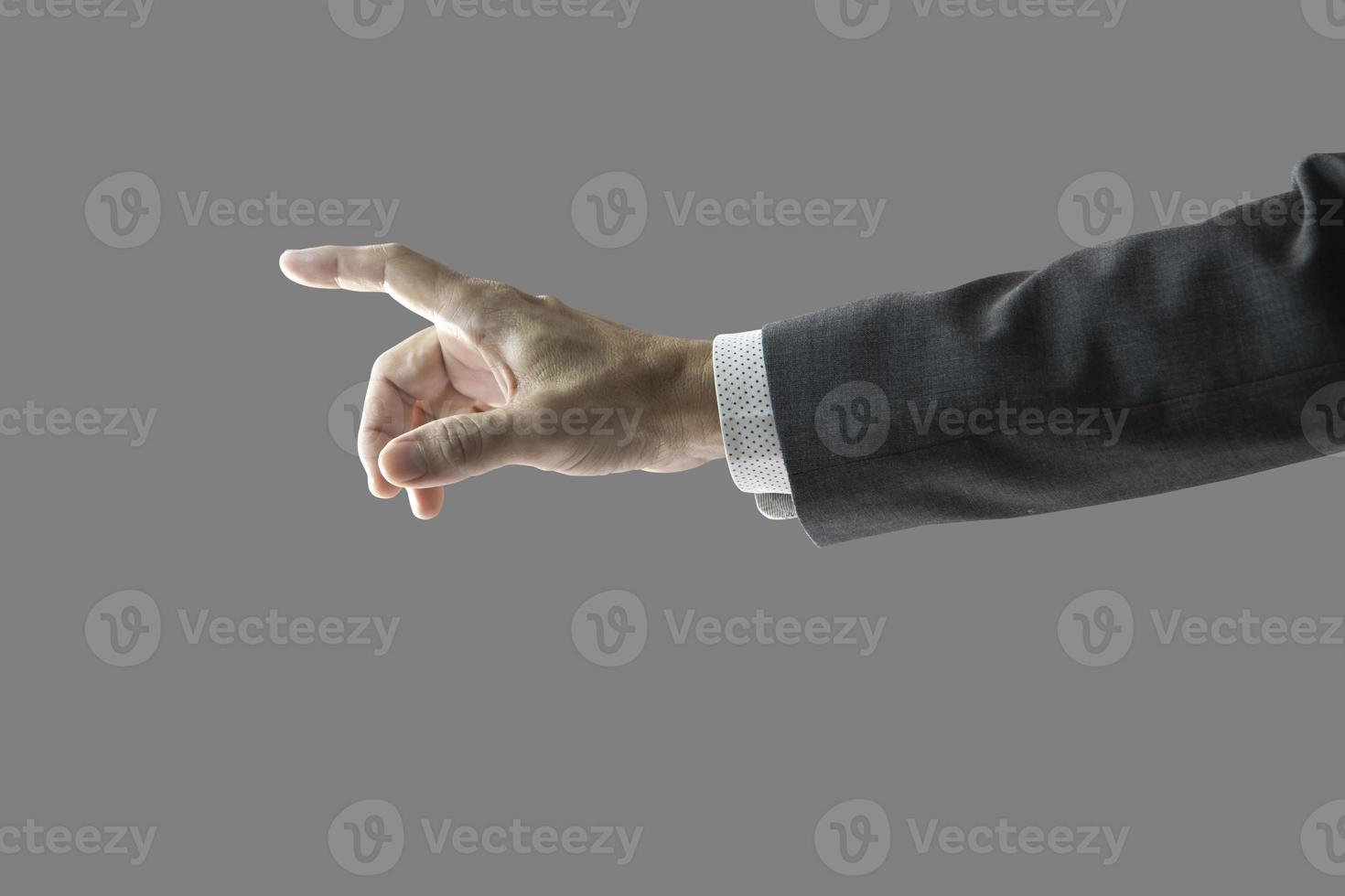 Hand and forearm of a man isolation photo