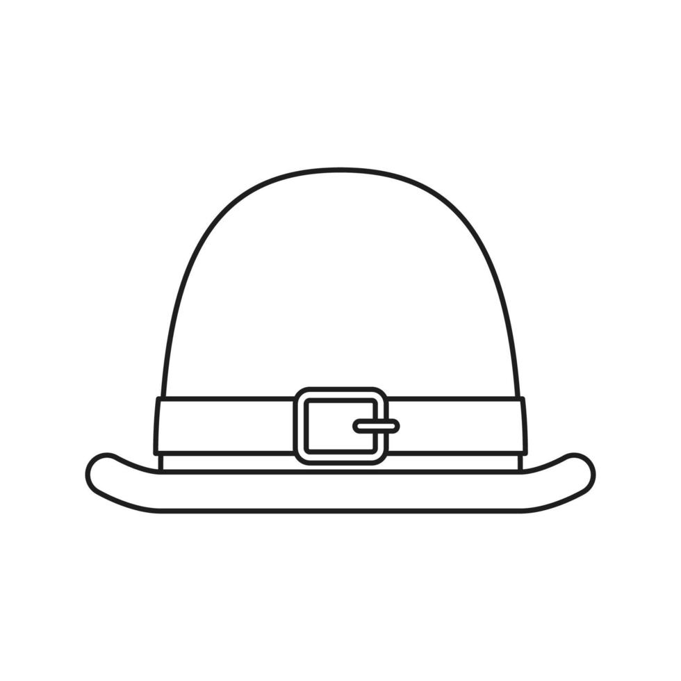 S t. sombrero del día de patrick aislado sobre fondo blanco. ilustración vectorial vector