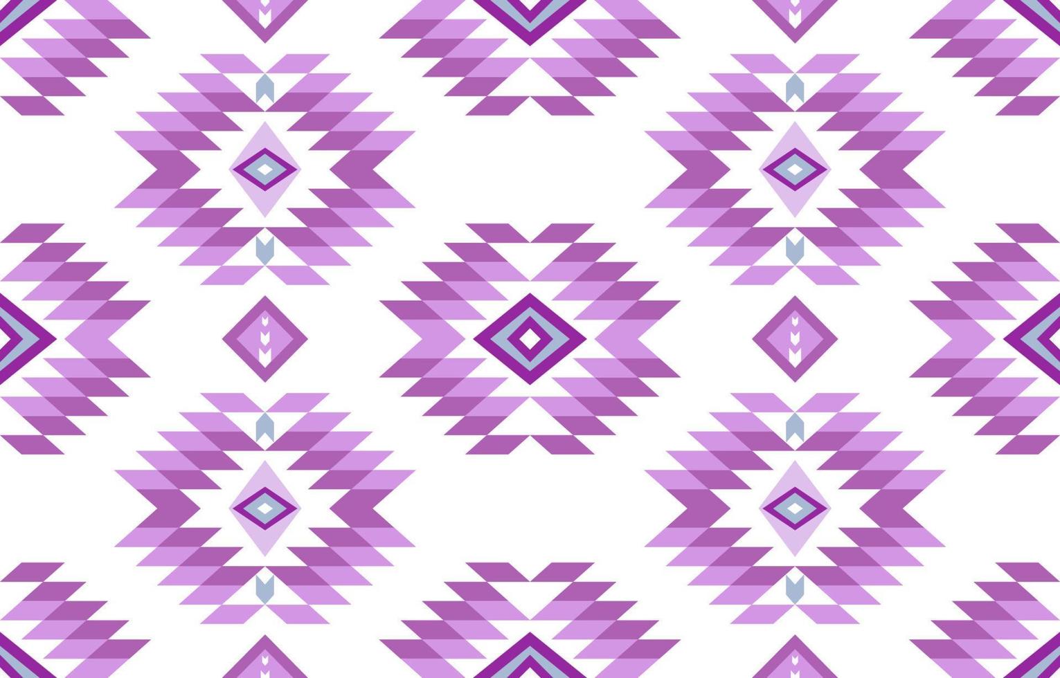 Aztec Geometric with light pastel purple color palette fabric pattern textile. Ethnic traditional nation. floor tile, carpet pillow case, Tribal vector ornament. Seamless African Moroccan