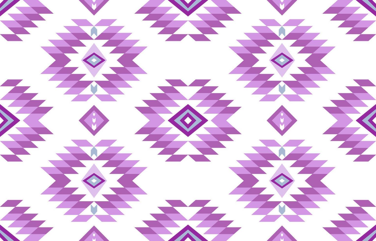 geométrico azteca con tela de patrón de tela de paleta de color púrpura pastel claro. nación tradicional étnica. Baldosa de suelo, funda de almohada de moqueta, adorno vectorial tribal. marroquí africano sin costuras vector