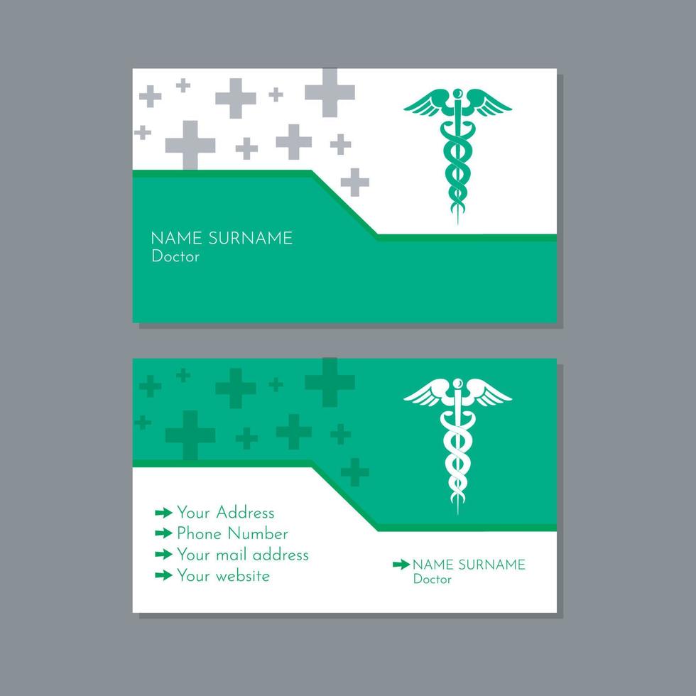 Doctor business card vector