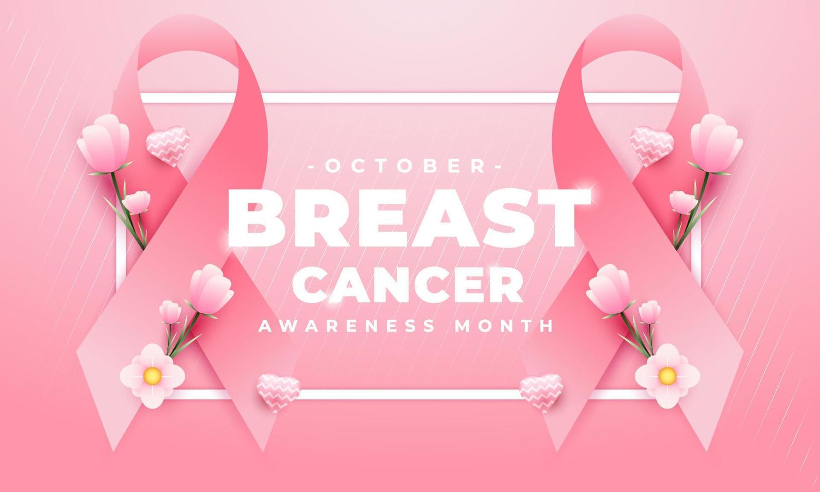 Breast Cancer Awareness Month, suitable for backgrounds, banners, posters, and others vector
