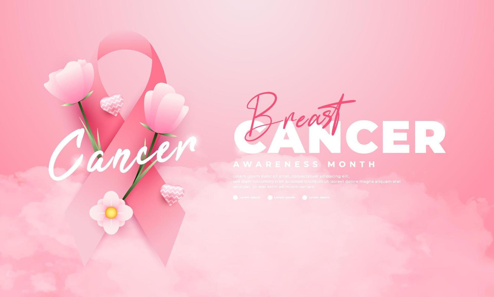 Breast Cancer Awareness Month, suitable for backgrounds, banners, posters, and others vector