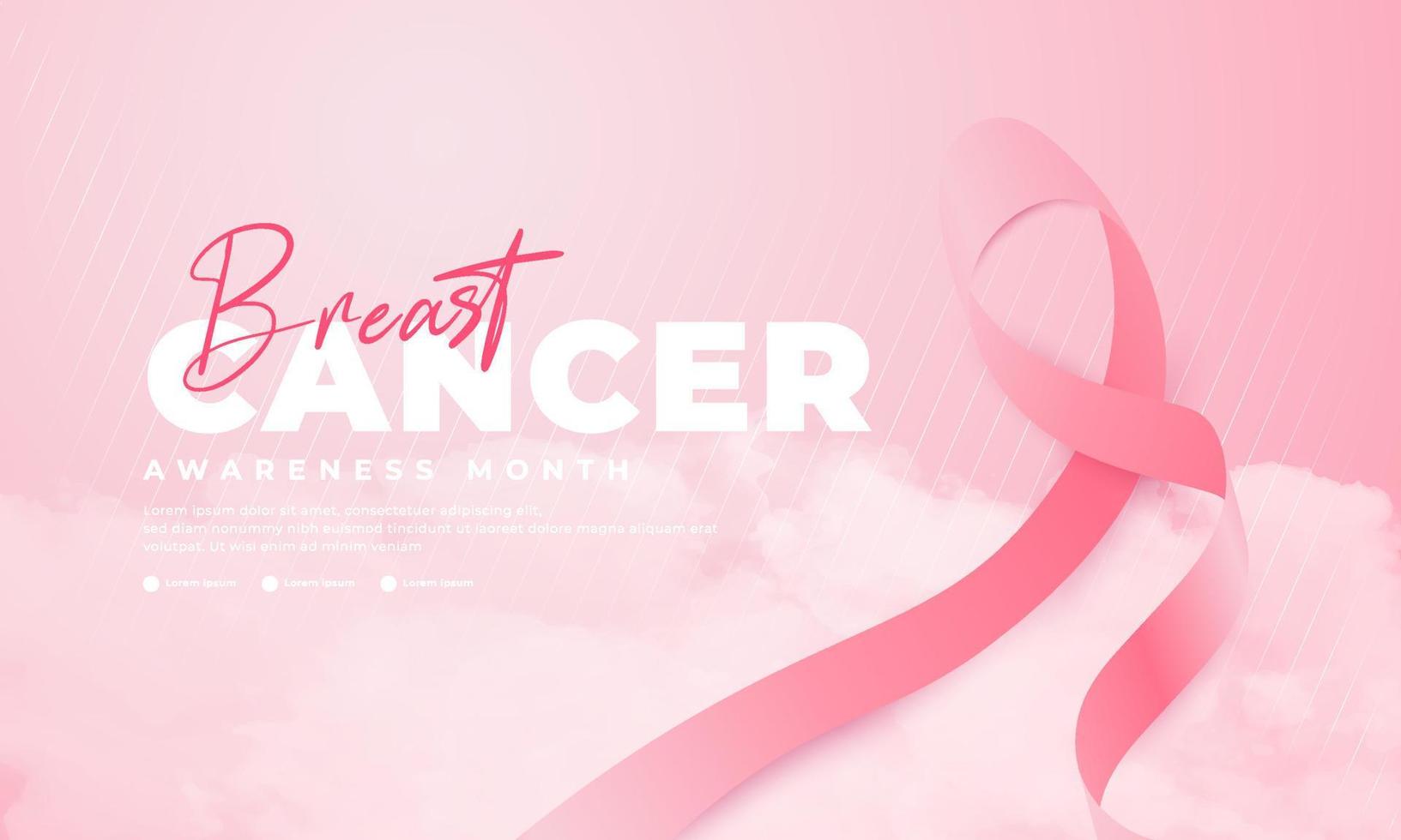 Breast Cancer Awareness Month, suitable for backgrounds, banners, posters, and others vector