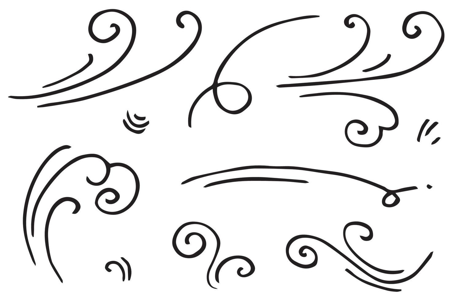 doodle wind illustration vector handrawn style