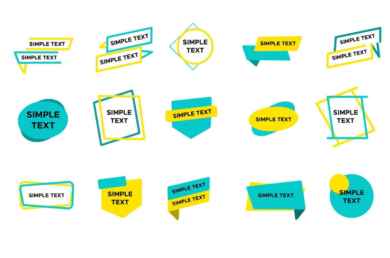 Simple and pop speech bubbles 04 pop editable line width speech bubbles, balloons, frames, frames, illustrations vector