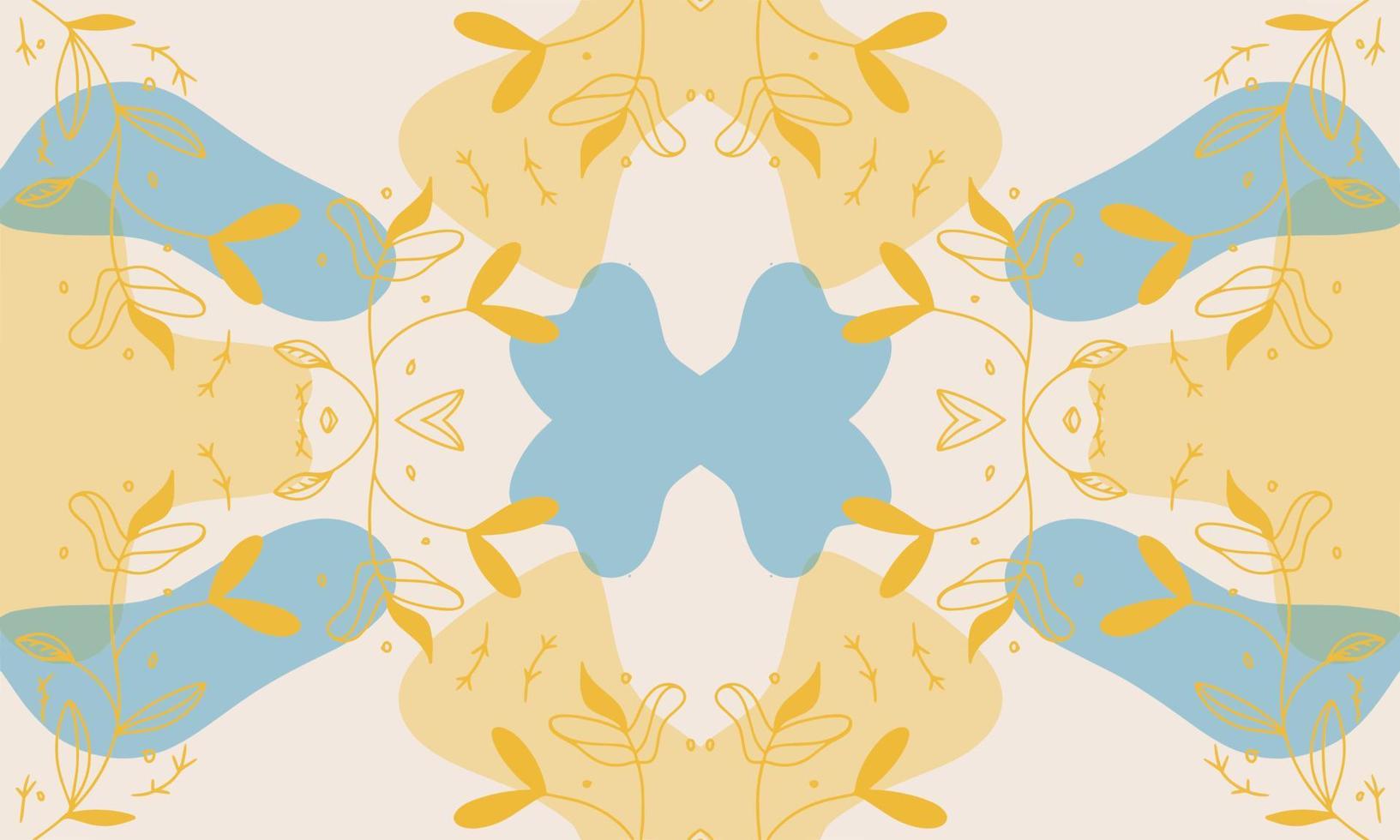 Vector floral pattern.Design for wallpaper, wrapping paper, background, fabric. Seamless vector pattern with ornate flowers.