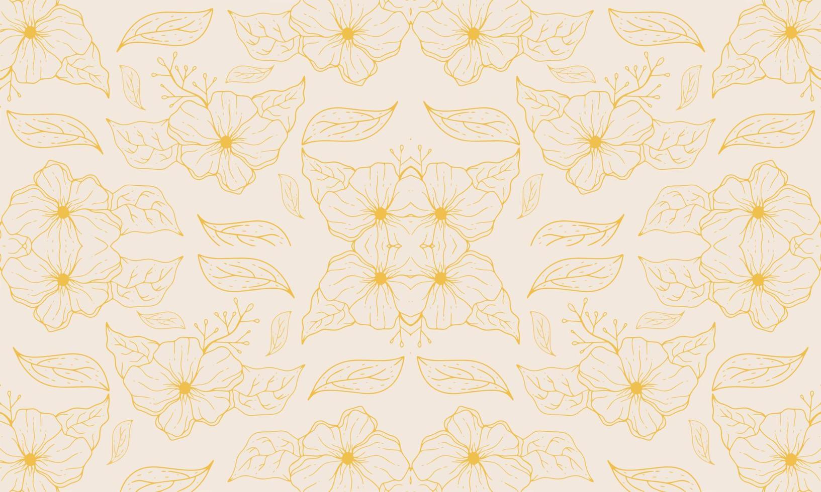 Vector floral pattern.Design for wallpaper, wrapping paper, background, fabric. Seamless vector pattern with ornate flowers.