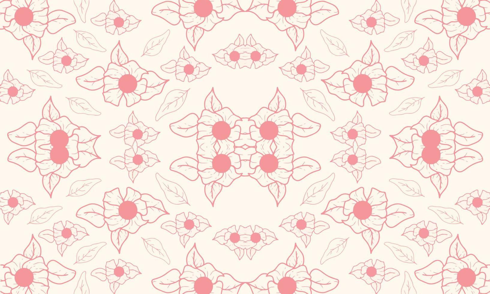 patrón floral vectorial.diseño para papel tapiz, papel de regalo, fondo, tela. patrón de vector transparente con flores ornamentales.