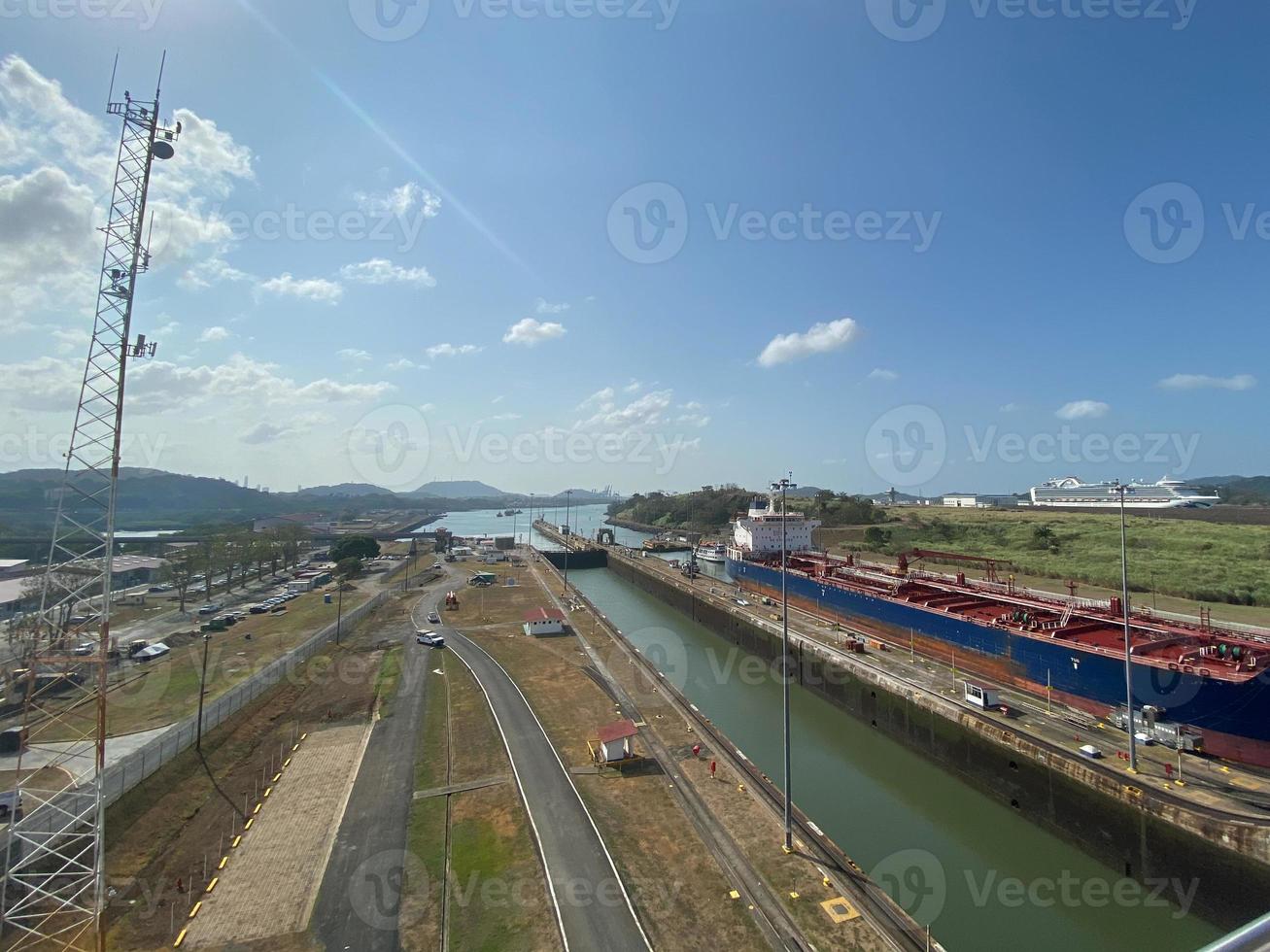 panama city and the panama channel photo