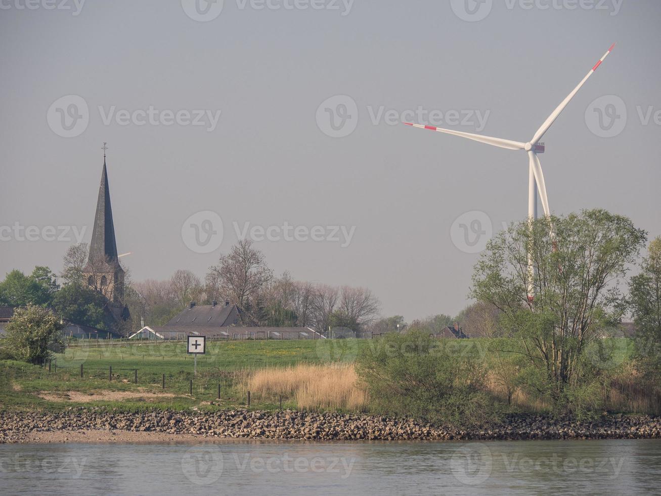 the river rhine in germany photo