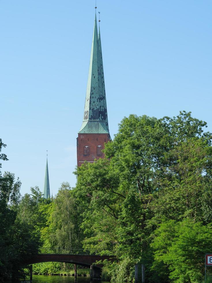 luebeck,alemania,2020-la ciudad de luebeck en el mar báltico en alemania foto