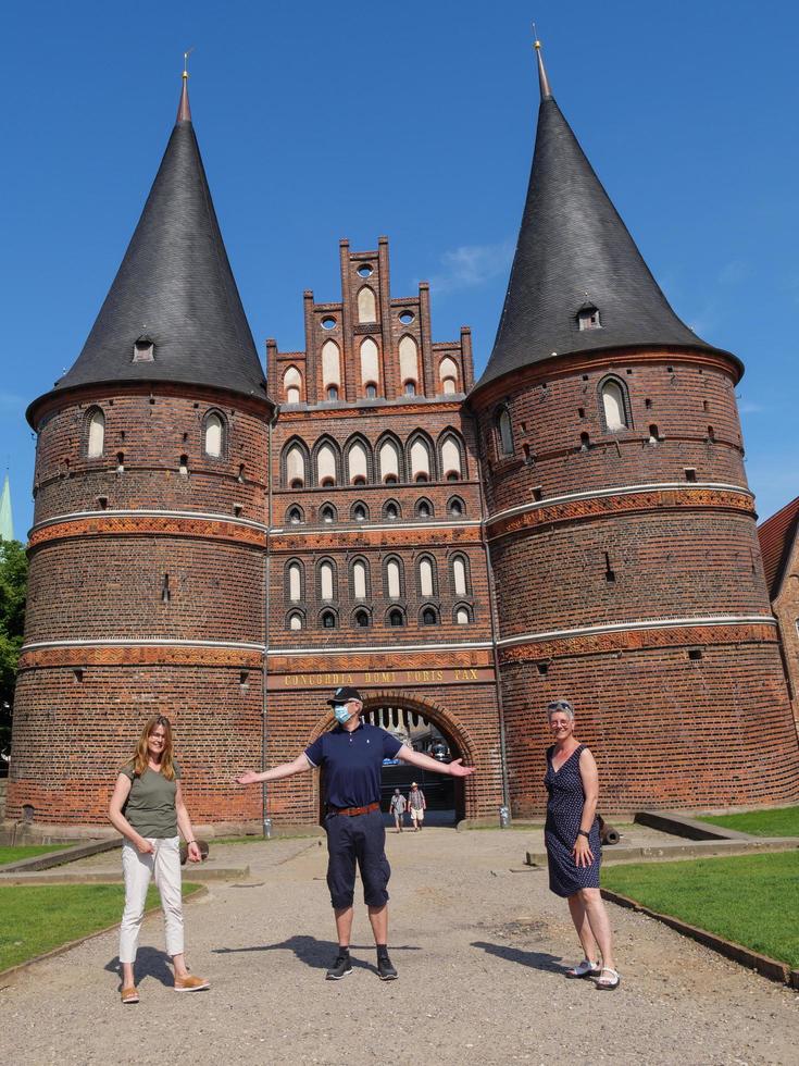 luebeck,alemania,2020-la ciudad de luebeck en el mar báltico en alemania foto