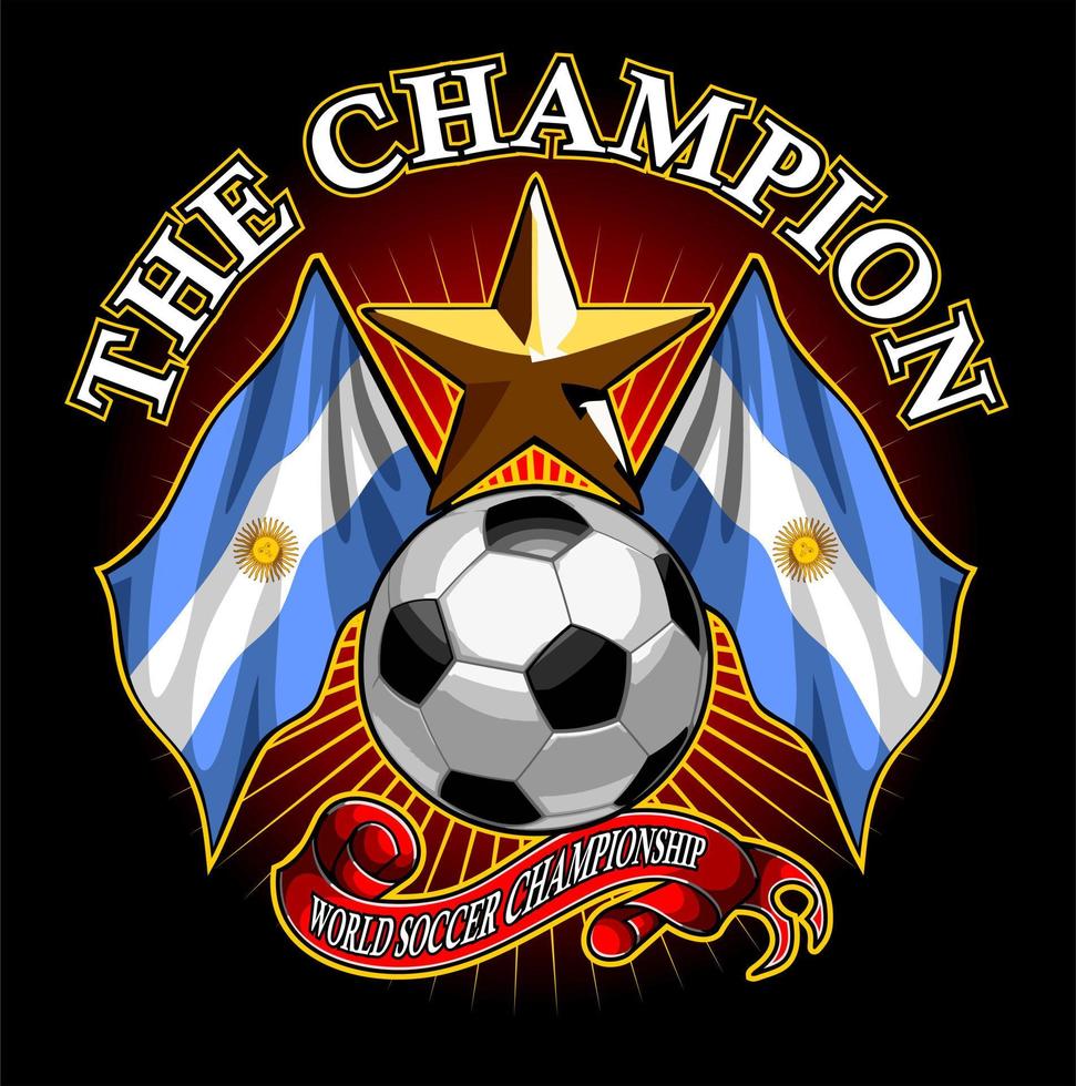 campeonato mundial de futbol vector