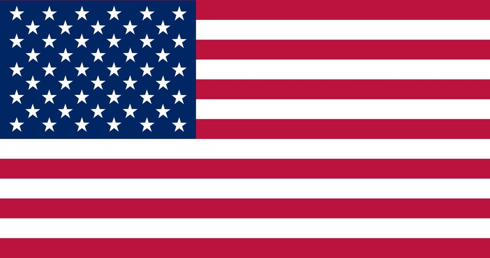 American flag, USA, vector graphics. Copy space. Vector illustration