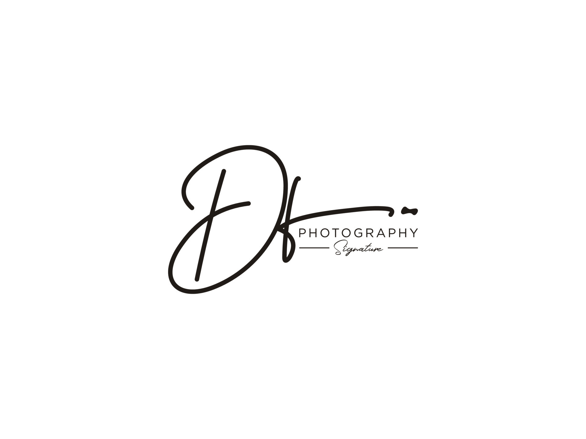 Letter DF Signature Logo Template Vector 11220362 Vector Art at Vecteezy