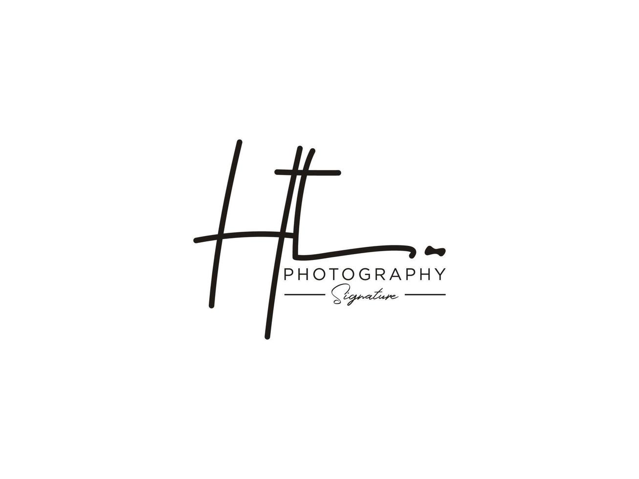 Letter HT Signature Logo Template Vector