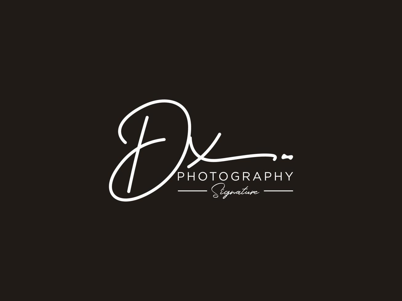 Letter DX Signature Logo Template Vector