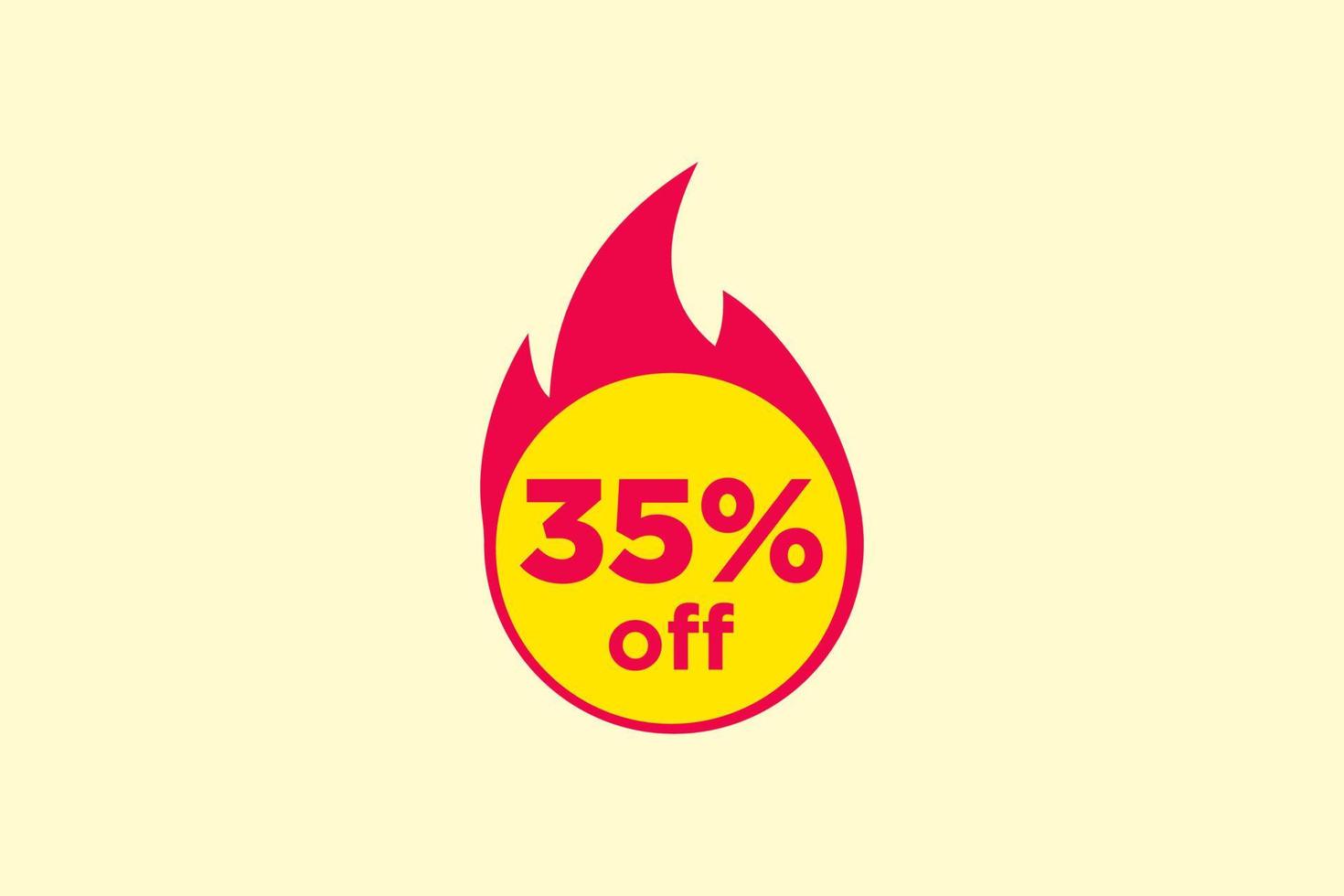 35 discount, Sales Vector badges for Labels, , Stickers, Banners, Tags, Web Stickers, New offer. Discount origami sign banner.