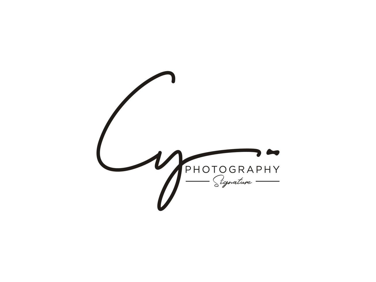 Letter CY Signature Logo Template Vector