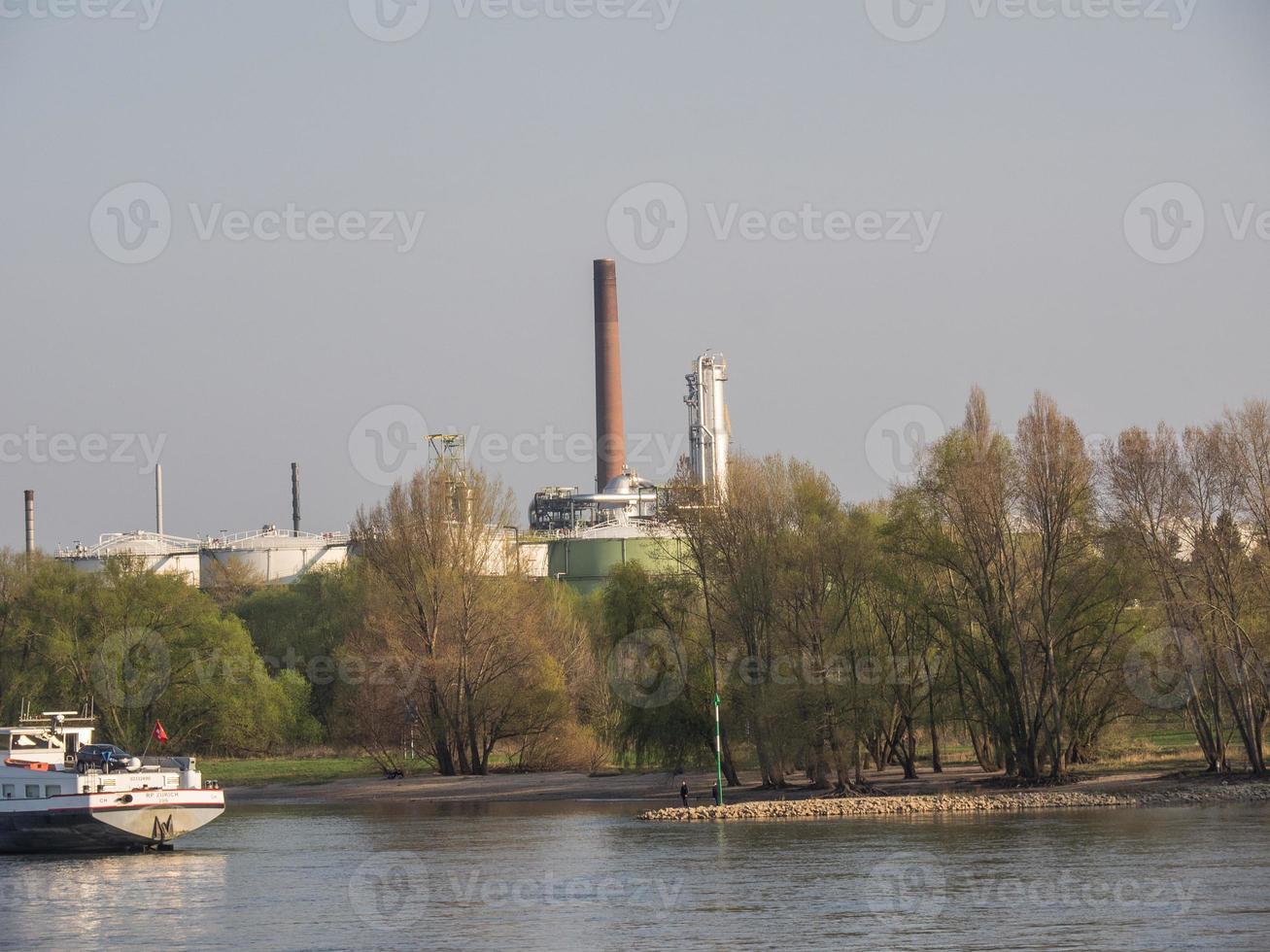 the rhine river near cologne photo