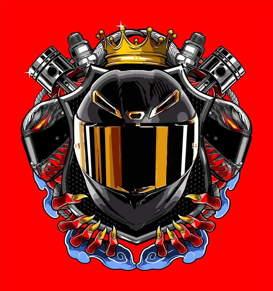 helmet with shield vector template
