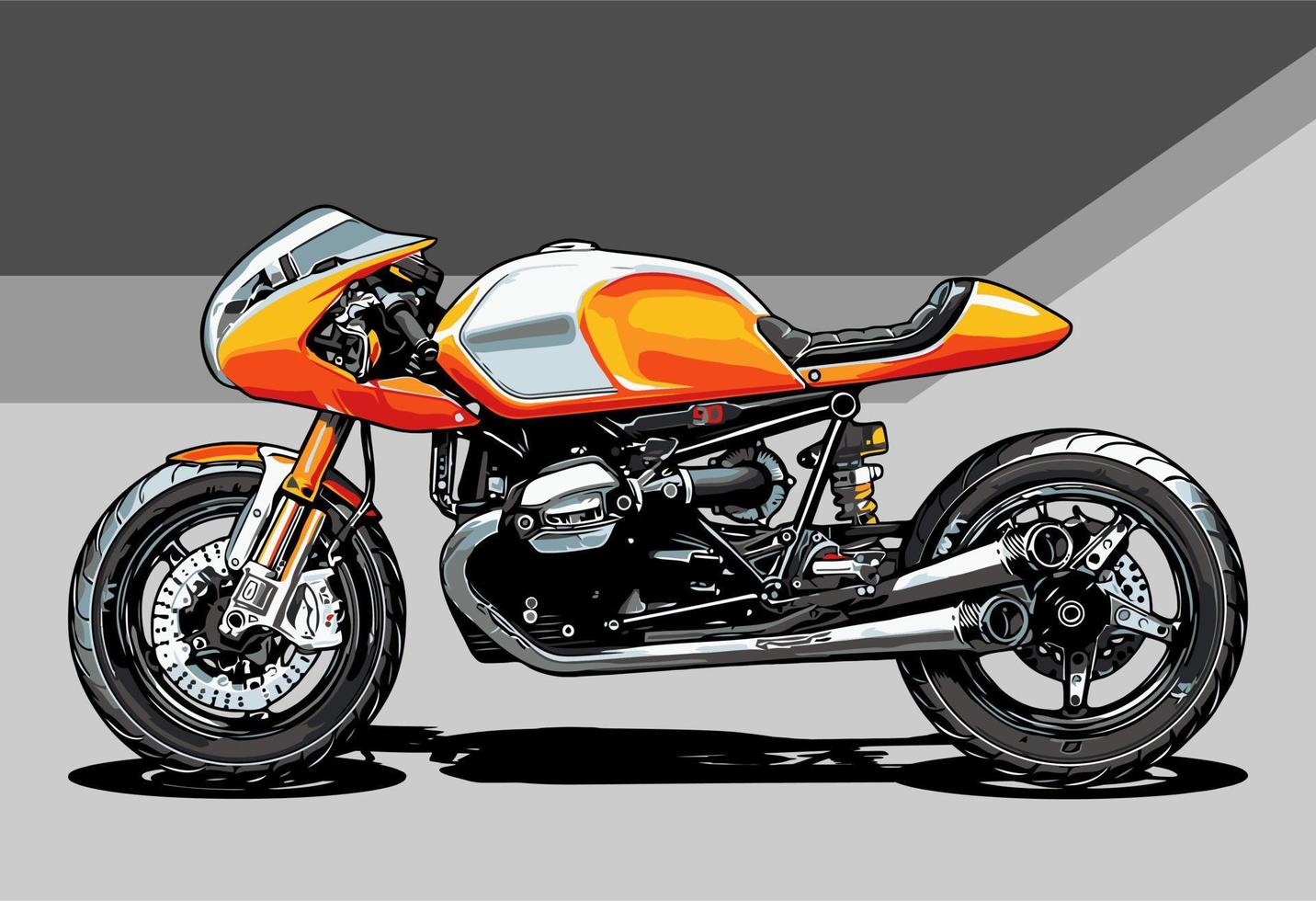 plantilla de vector de motocicleta