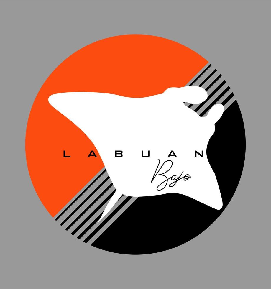 Labuan Bajo Island vector