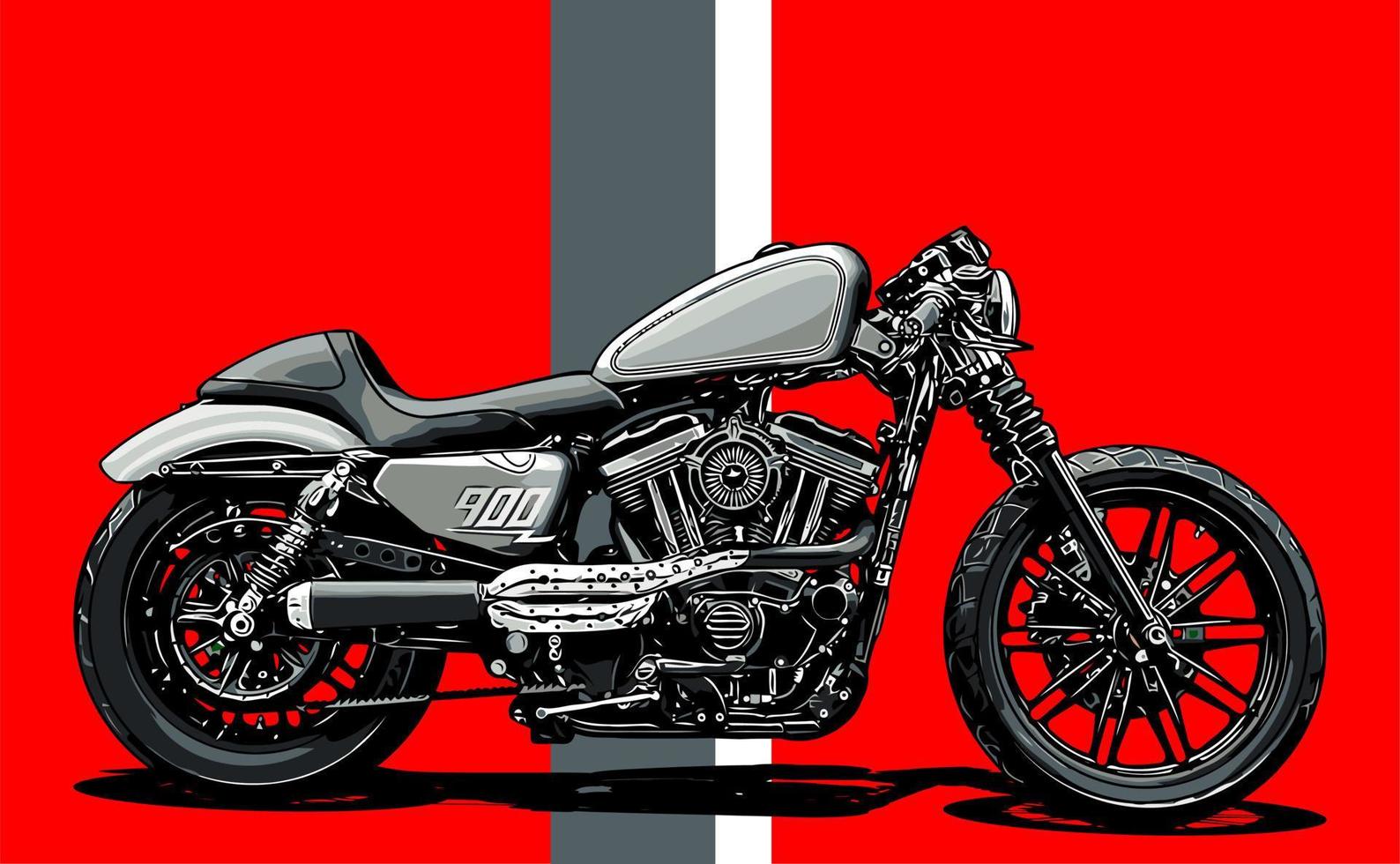 plantilla de vector de motocicleta